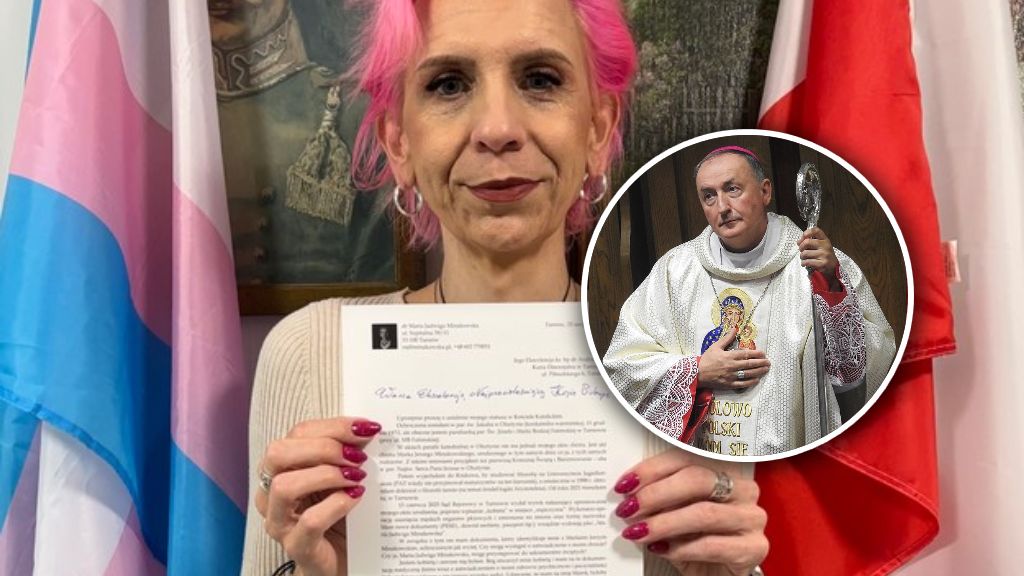 Maria Minakowska i bp Andrzej Jeż