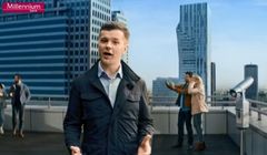 Bank Millenium reklamuje konto 360° i aplikację mobilną, w reklamie Radosław Kotarski