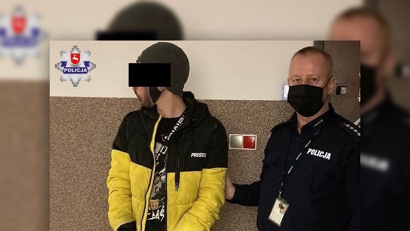 18-letni wandal z Łęcznej w rękach policji