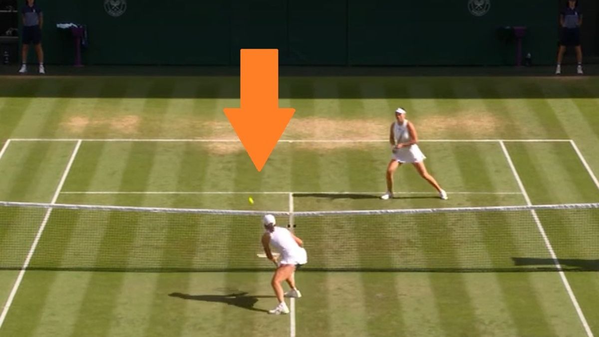 Twitter / Wimbledon / Iga Świątek w finale Wimbledonu z Amandą Anisimovą