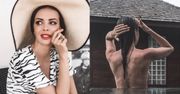Ania Wendzikowska pozuje topless w basenie. "Szczęściarz z tego pana, który z panią podróżuje"