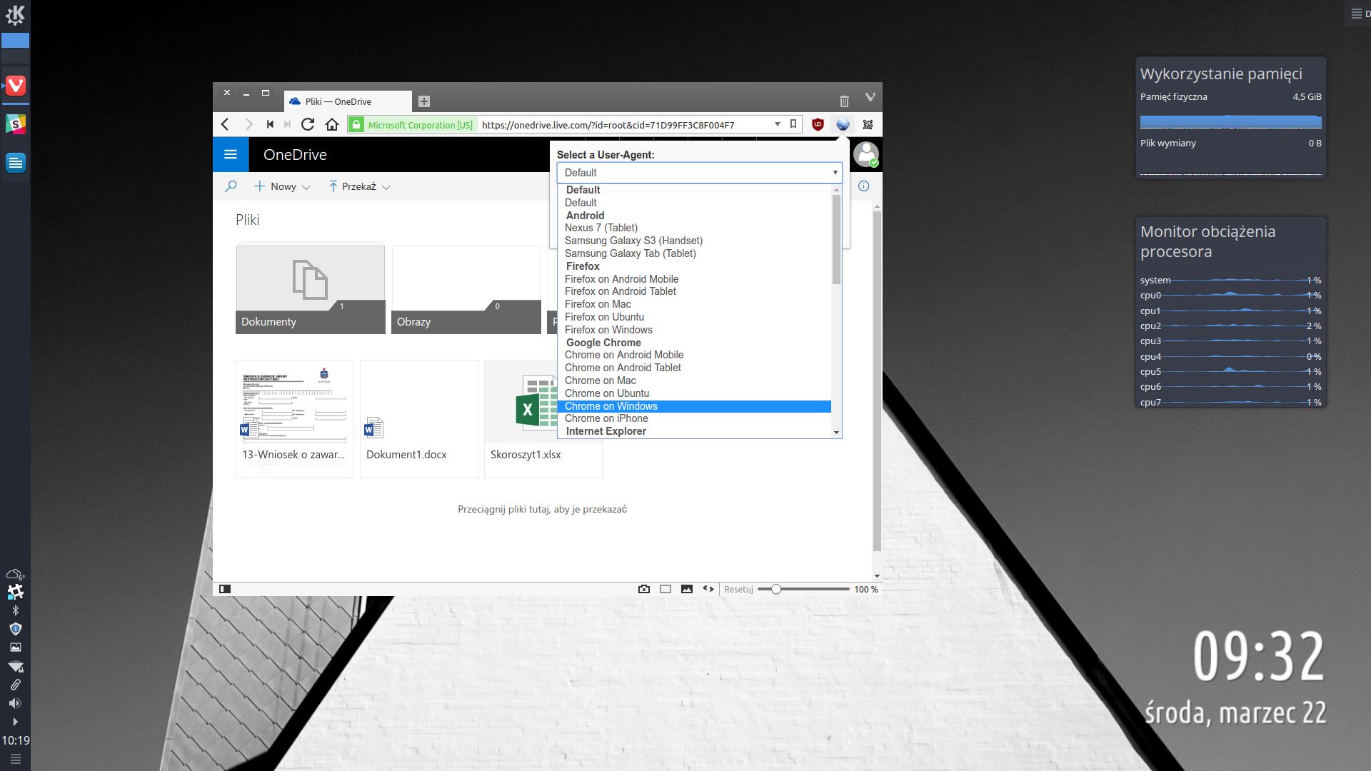 Gdy linuksowy Vivaldi staje się windowsowym Chrome, aplikacje Microsoftu przyspieszają