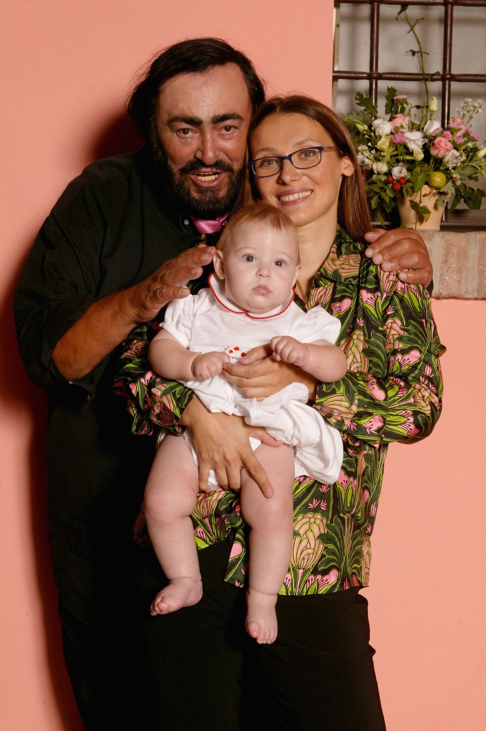 Luciano Pavarotti i Nicoletta Mantovani w 2003 roku