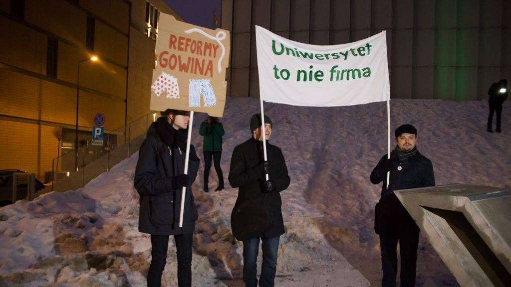 protest studentów w lublinie