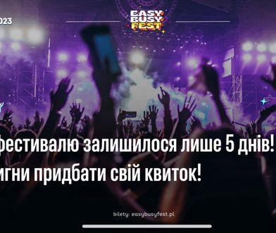 До Easy Busy Fest залишилось 5 днів. Встигніть придбати квитки!