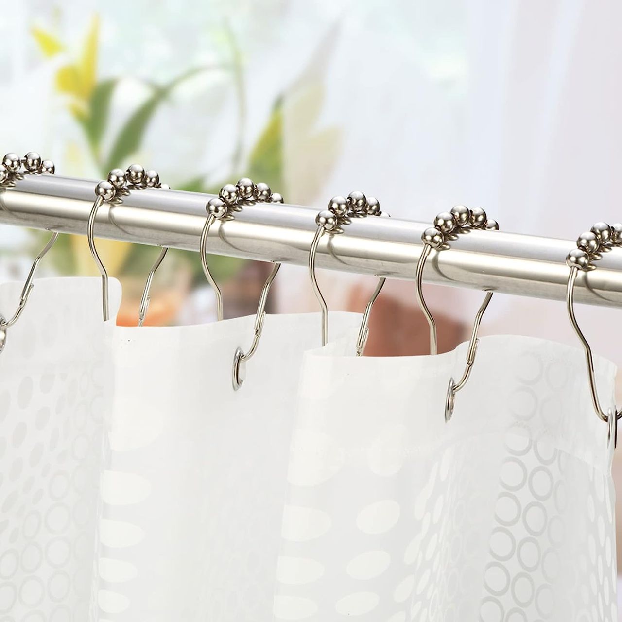 Shower curtain hooks