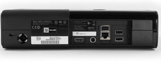 xbox 360 e konsola microsoft wygląd tył