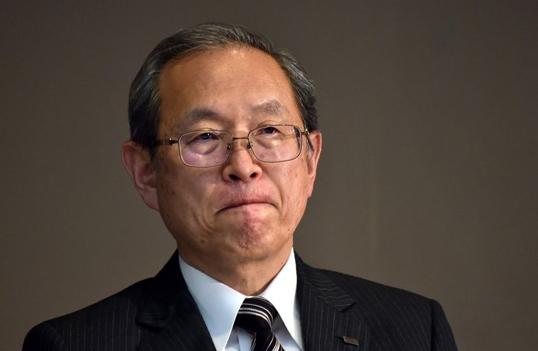 Na zdjęciu prezes Toshiby Satoshi Tsunakawa