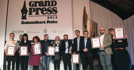 Grand Press 2014 rozdane. Wśród nominowanych dziennikarz MenStream.pl