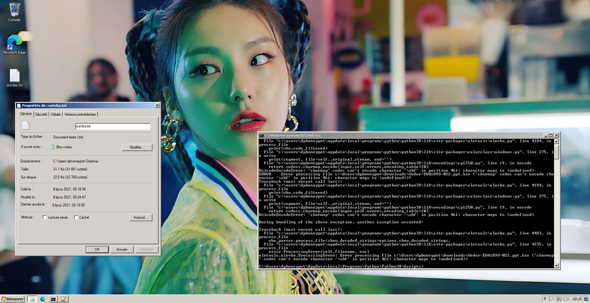 Analizator oletools ulega awarii