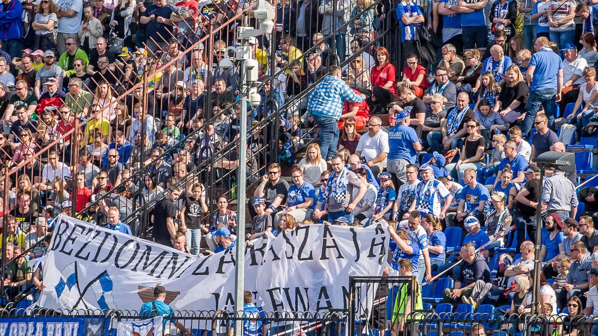 WP SportoweFakty / Michał Chęć / Kibice Orła Łódź podczas meczu w Lublinie