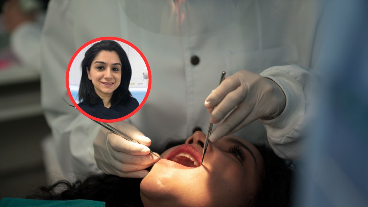 Dentystka wskazuje sygnały ostrzegawcze