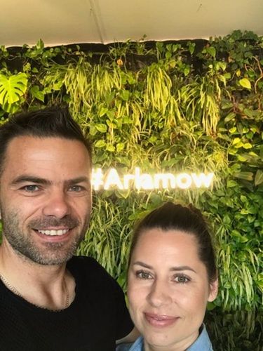 Sebastian Krasny z żoną