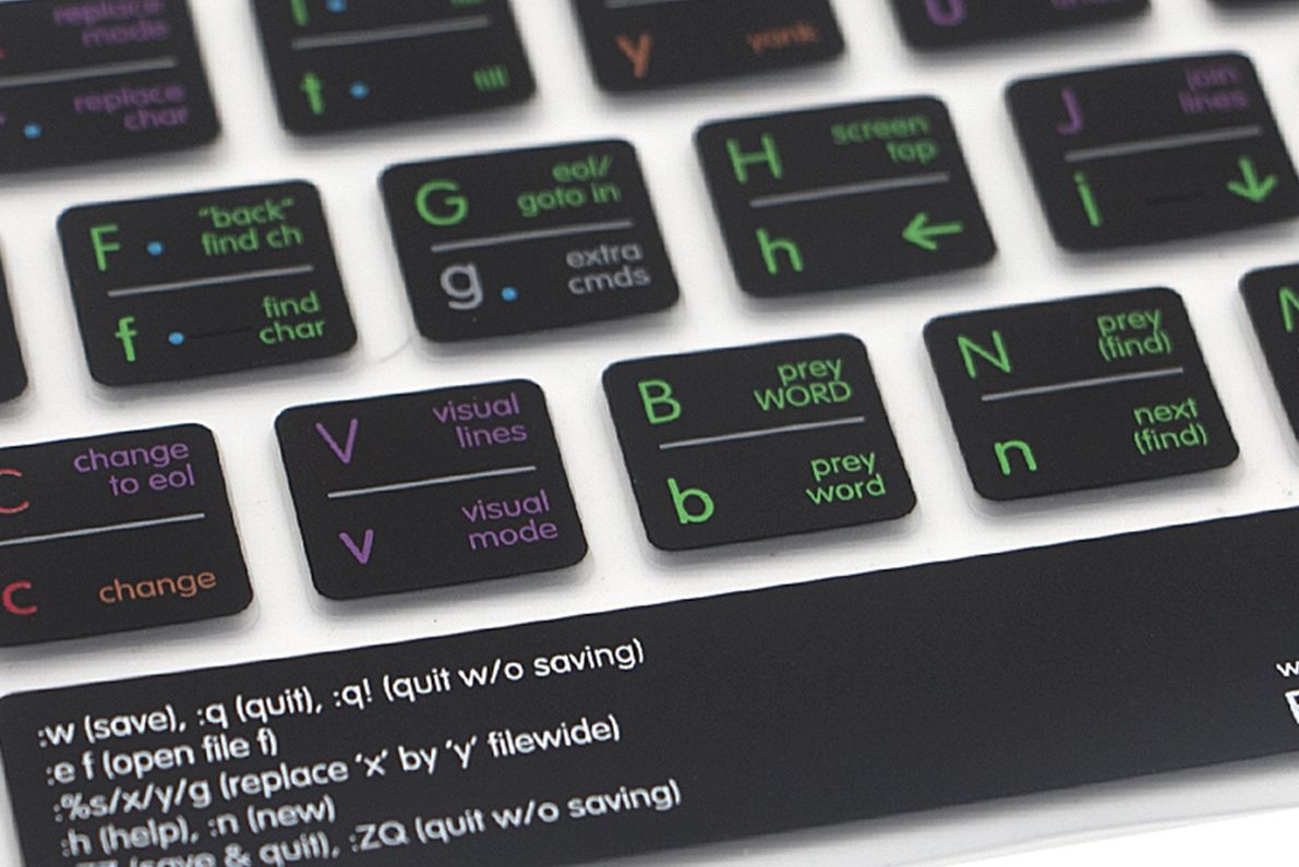 Vim Keyboard Cover: nakładka, dzięki której nie zgubisz się w vimie