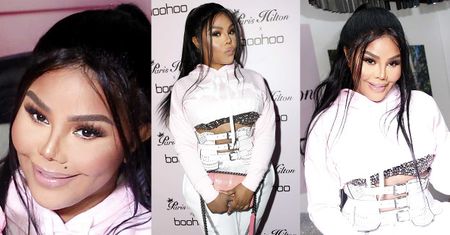 Odmieniona Lil' Kim dorabia na imprezie Paris Hilton