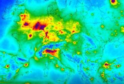 Mapa zanieczyszczeń powietrza Europy. W Polsce nie jest najgorzej