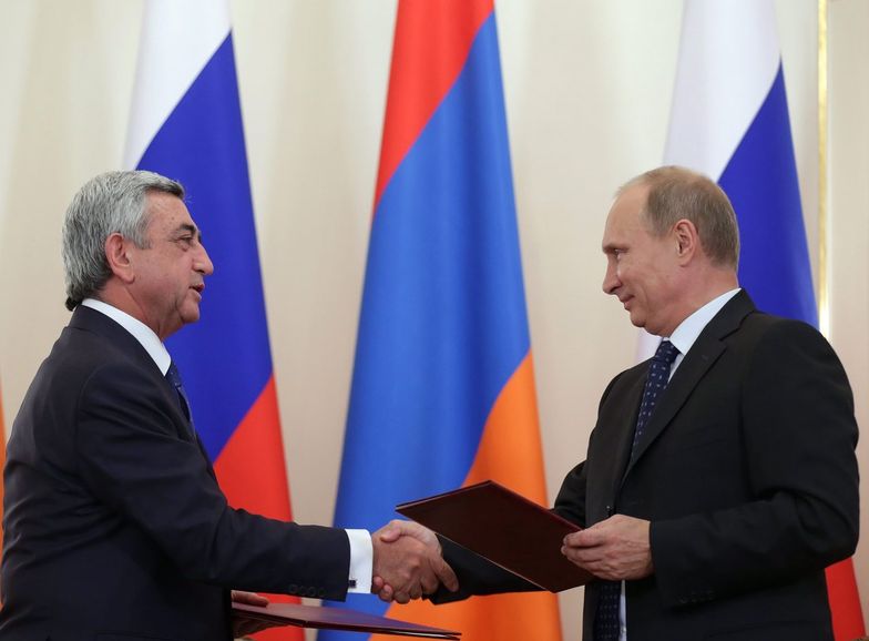 Wczoraj prezydent Armenii Serż Sarkisjan</br> spotkał się z Władimirem Putinem