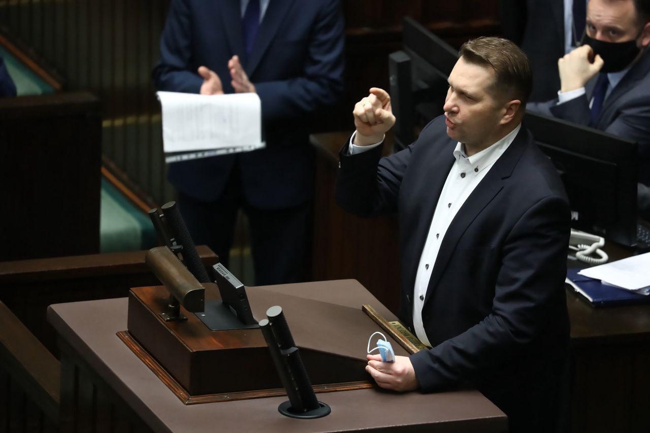 Sejm. Przemysław Czarnek ostro o Niemcach. Stawia żądanie 