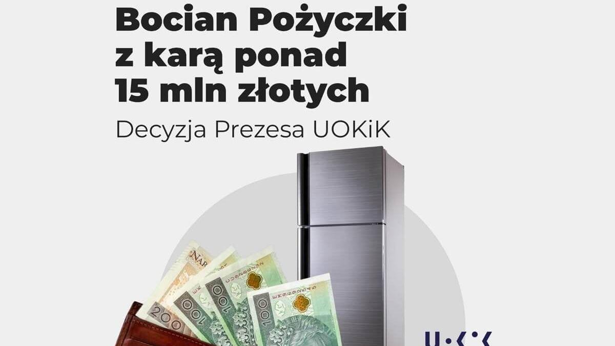 Bocian Pożyczki z karą ponad 15 mln złotych