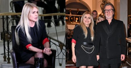 Odziana w CZARNĄ MINI Monika Olejnik prosto z Sejmu pomaszerowała na pokaz Macieja Zienia. Ikona? (ZDJĘCIA)