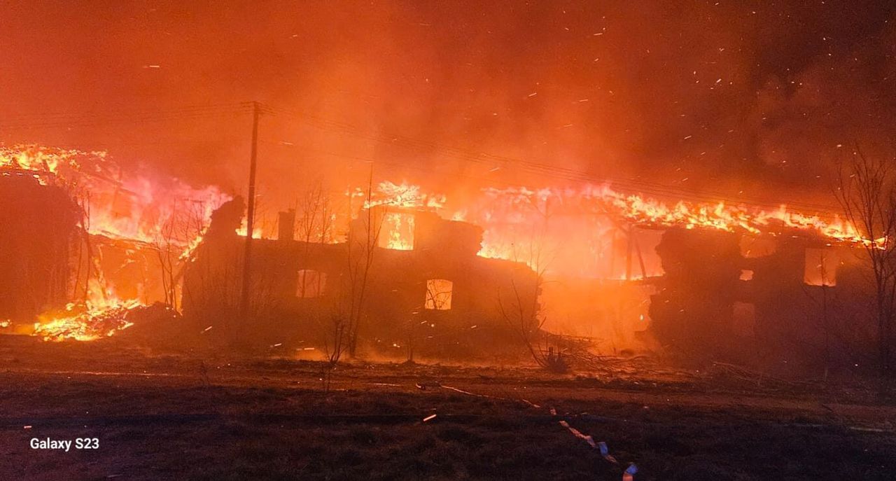 Wielki pożar w Marcinkowicach