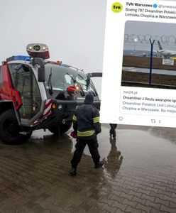 Dreamliner lądował na Okęciu w asyście strażaków. "Zapach spalenizny w kabinie"