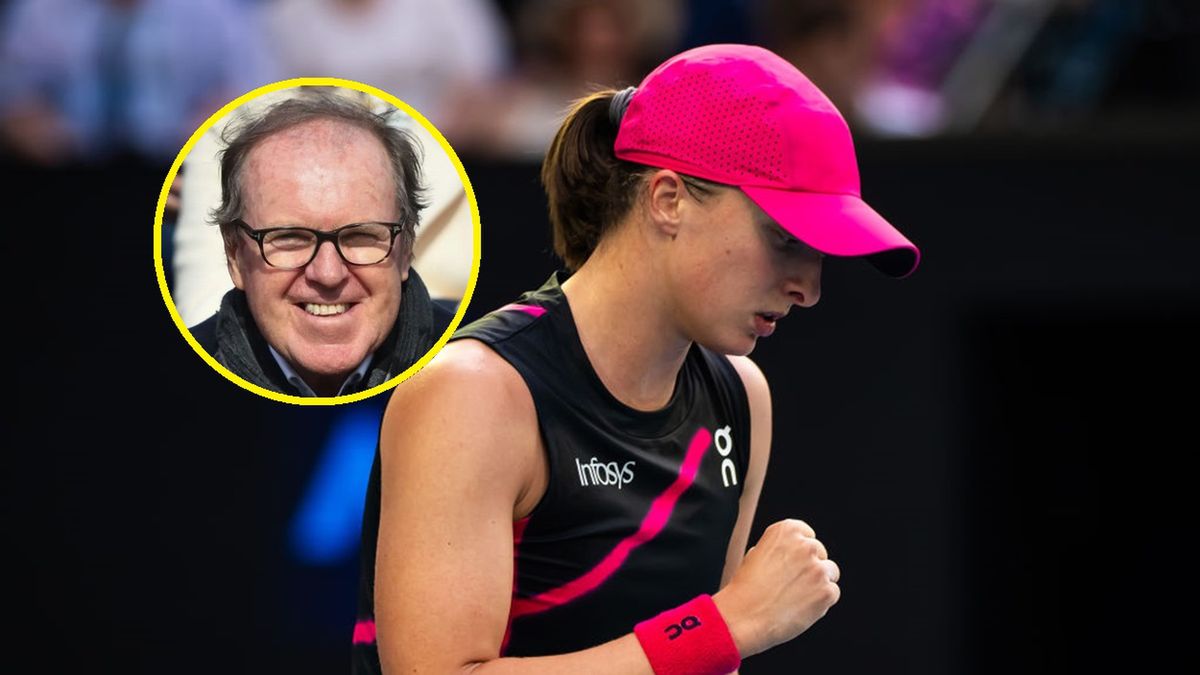 Getty Images / Na zdjęciu: Iga Świątek i Wojciech Fibak (w kółeczku)