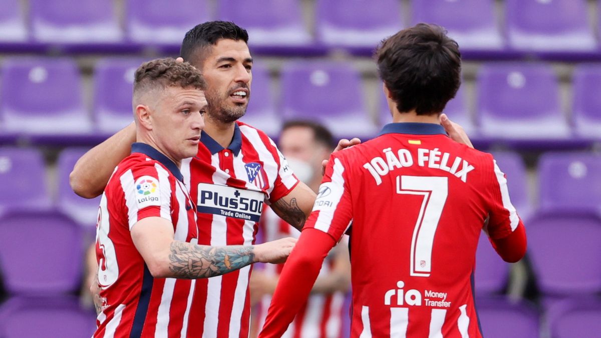 piłkarze Atletico Madryt cieszą się z bramki