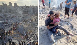 Obóz dla uchodźców w Dżabalii "całkowicie zniszczony". Setki ofiar
