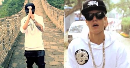 Bieber śpiewa na... Wielkim Murze Chińskim!
