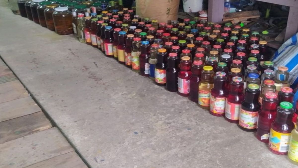 Nielegalna gorzelnia pod Brzezinami