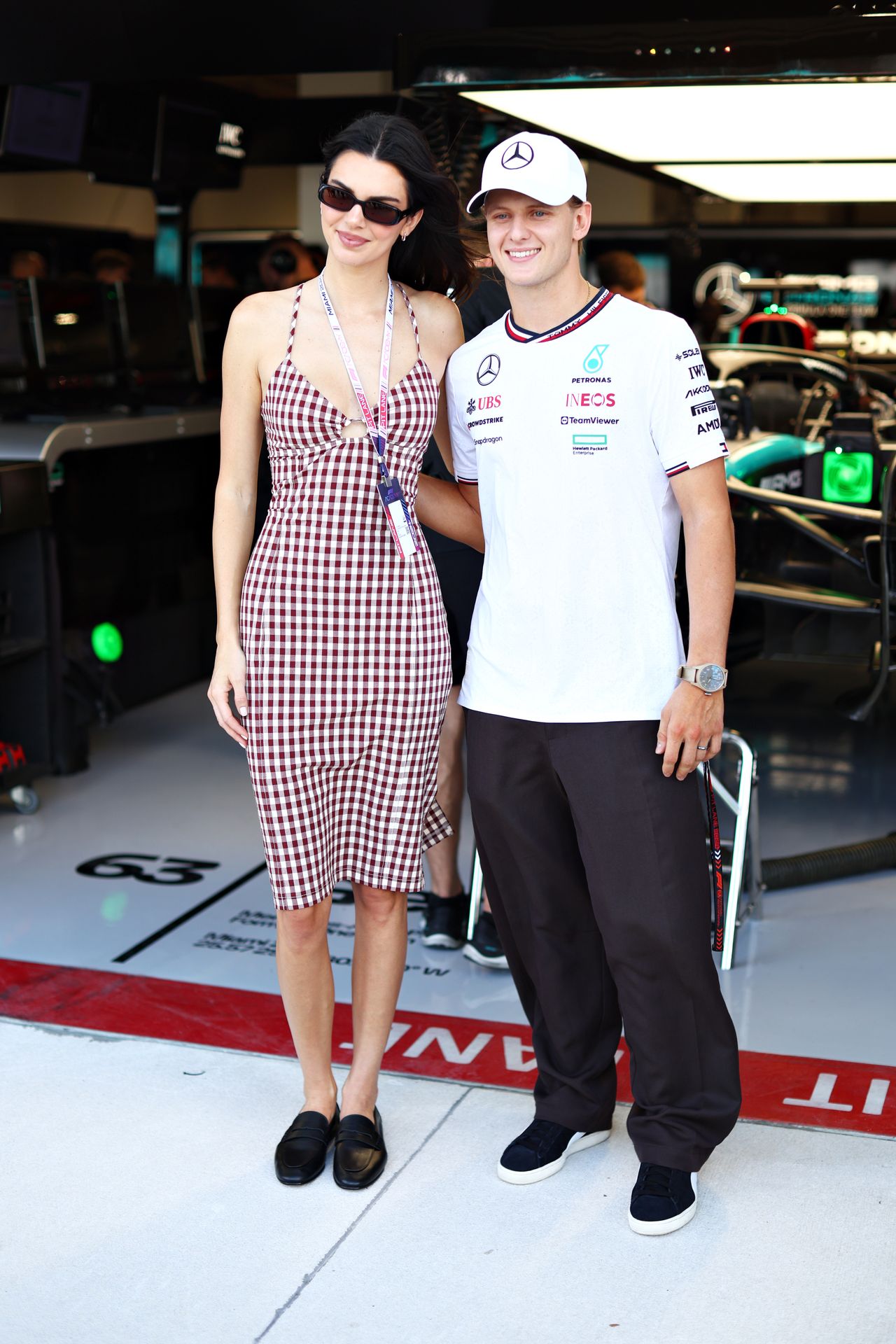 Kendall Jenner and Mick Schumacher in Miami