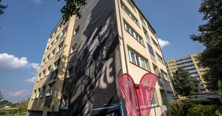 Tychy. Pamiętają o artyście, mural Riedla odsłonięty