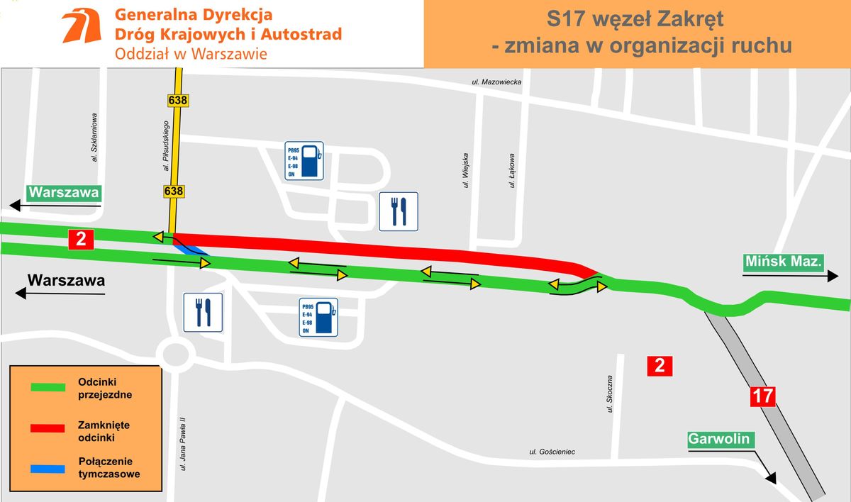 Warszawa. Zmiana organizacji ruchu na Trakcie Brzeskim 