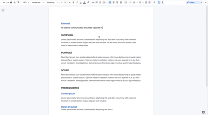 funkcja linkowania w dokumentach Google