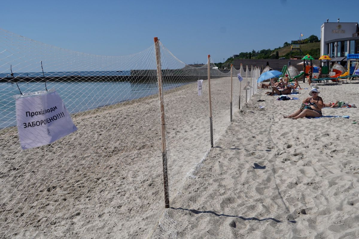 Zdjęcie z plaży w Odessie wykonane 5 lipca br. 