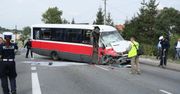 Wypadek busa w Łapczycy. Są ranni