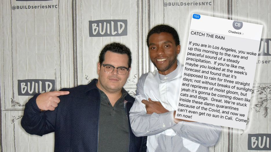 Chadwick Boseman i Josh Gad spotkali się na planie filmu "Marshall"