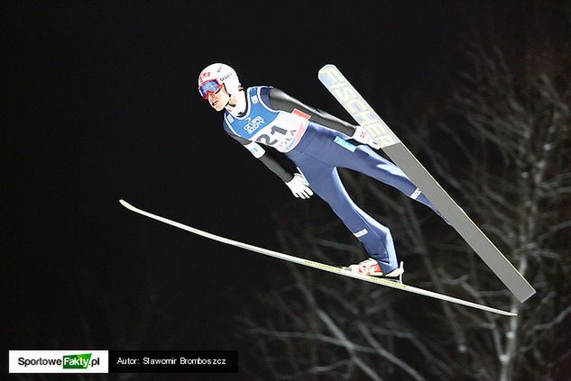 Andreas Stjernen nie poradził sobie w finale z silnym wiatrem w plecy