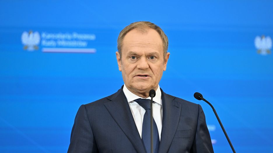 Warszawa, 19.03.2024. Premier Donald Tusk podczas konferencji prasowej po posiedzeniu rządu w siedzibie KPRM w Warszawie, 19 bm. (sko) PAP/Radek Pietruszka