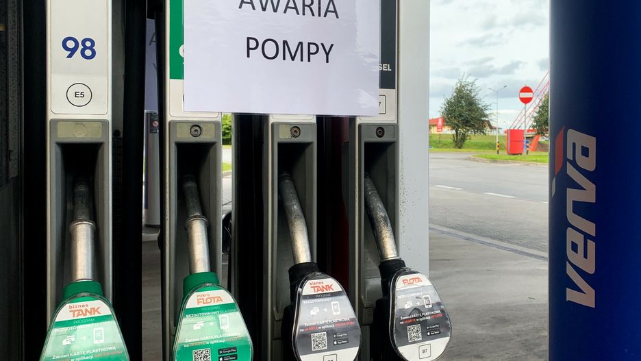 Awaria dystrubutorów paliwa na stacjach Orlen.