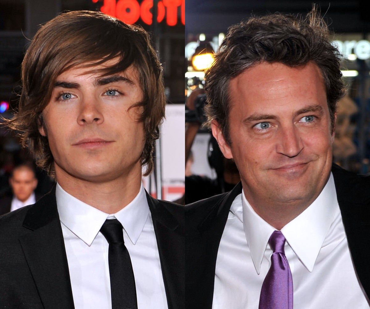Zac Efron i Matthew Perry na premierze filmu "17 Again" Burra Steersa