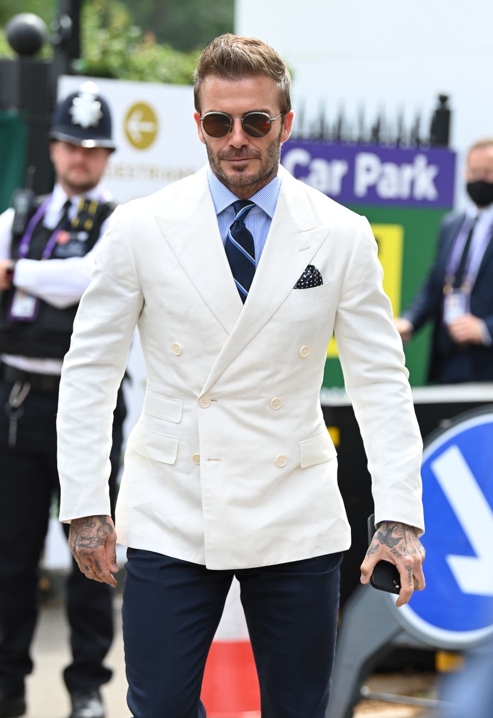 David Beckham na meczu Huberta Hurkacza