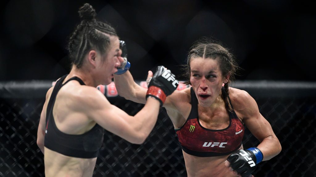 Getty Images / Chris Unger/Zuffa LLC / Na zdjęciu: Weili Zhang i Joanna Jędrzejczyk