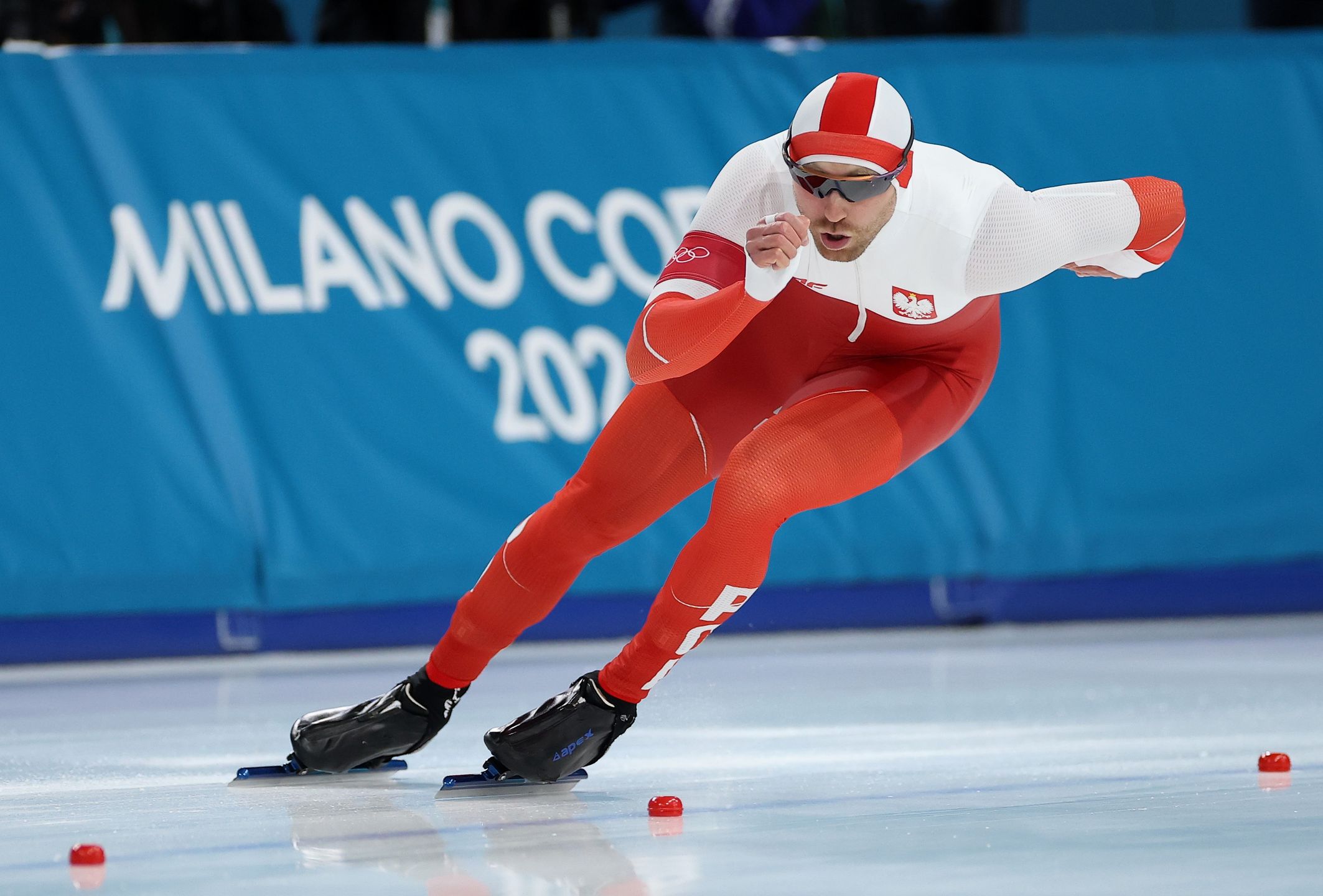 Damian Żurek podczas wyścigu na IO 2026