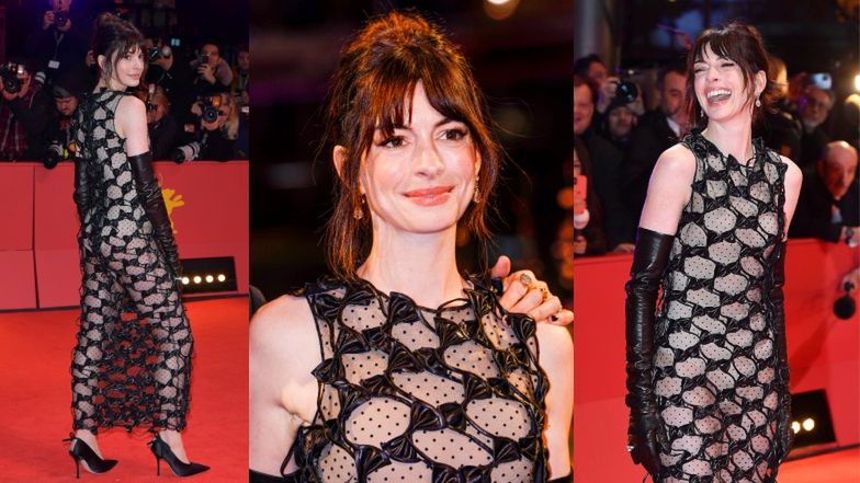Anne Hathaway na premierze w Berlinie