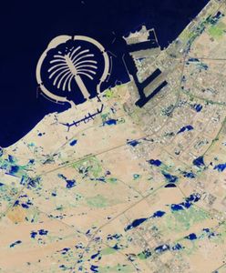 Dramat widziany z nieba. NASA pokazała wstrząsające zdjęcia powodzi w Dubaju