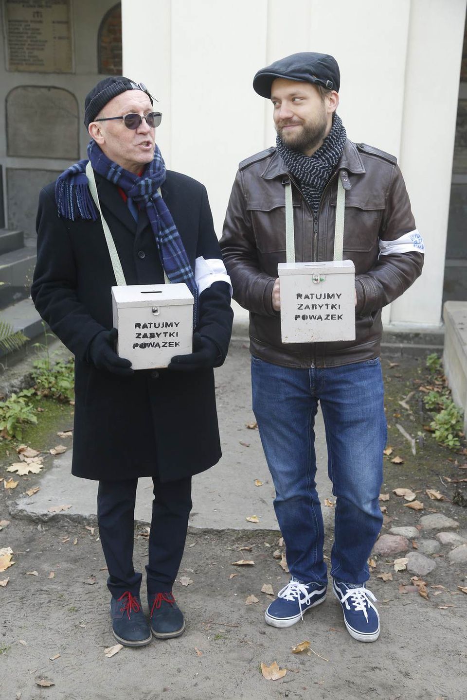 Artur Barciś - zbiórka na Starych Powązkach