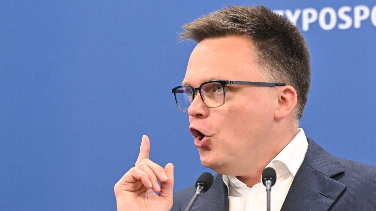 Warszawa, 07.07.2025. Marszałek Sejmu Szymon Hołownia podczas konferencji prasowej w Sejmie w Warszawie, 7 bm. (ad) PAP/Radek Pietruszka