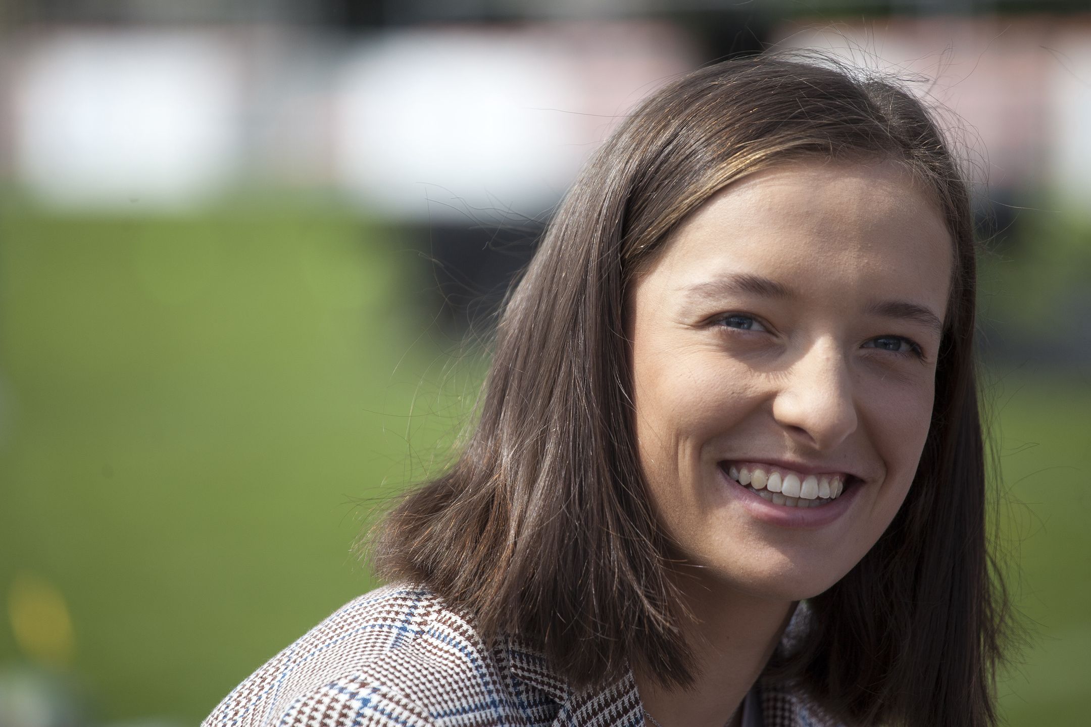 Tennis player Iga Swiatek seen in Raszyn on June 15, 2021 (Photo by Maciej Luczniewski/NurPhoto via Getty Images)